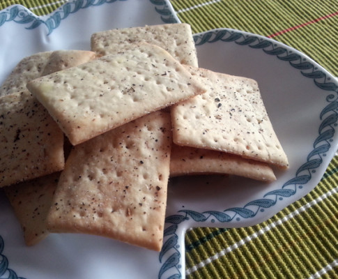 Crackers con pasta madre